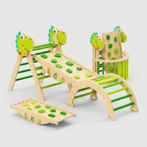 Dinosaur 11-in-1 Pikler Triangle