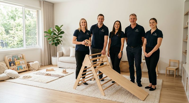 Philnas wooden Pikler triangle in a family home